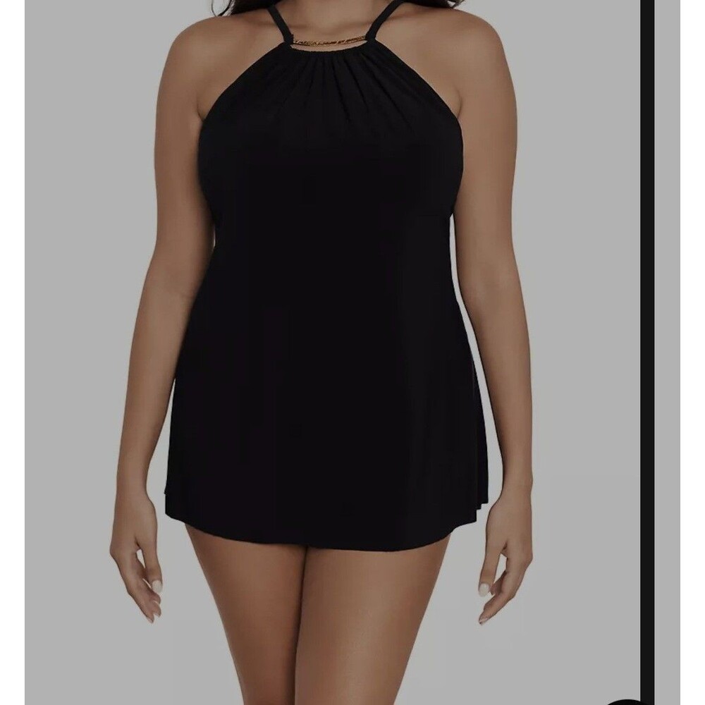 Magicsuit Parker Black One Piece Swim Dress Womens Size 16 - Picture 10 of 10